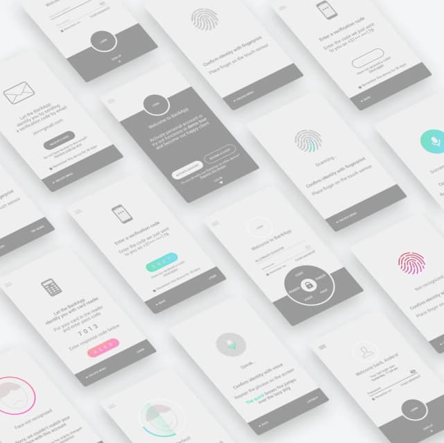 Login steps UI